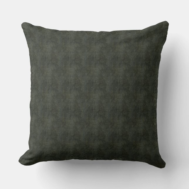 Schwarzes, stylisches Kissen (Vorderseite)