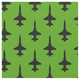 Schwarzes T-38-Talonmuster auf grünem Stoff