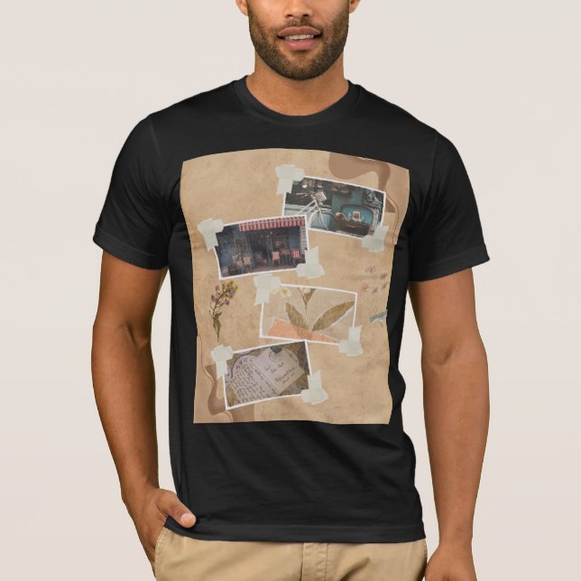 Schwarzes T-Shirt für Herren (Vorderseite)