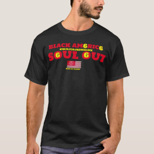 Schwarzes T-Shirt mit dunkler Seele Basic