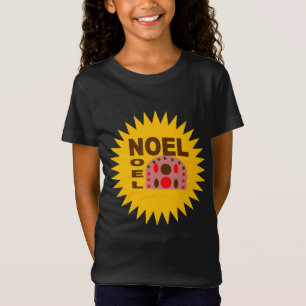 Schwarzes T-Shirt mit feinem Jersey Design GEBURT