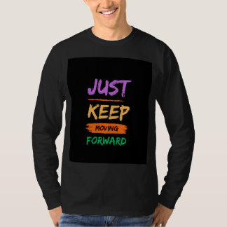 Schwarzes T-Shirt mit langem Arm