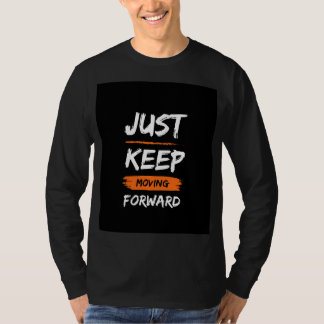 Schwarzes T-Shirt mit langem Arm