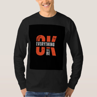 Schwarzes T-Shirt mit langen Ärmeln