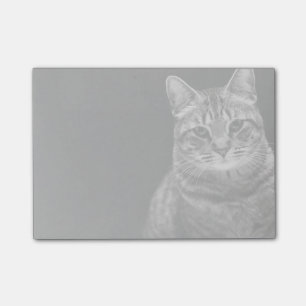 Schwarzes Tabby-Kätzchen Post-it Klebezettel