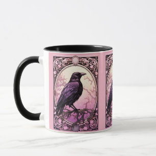 Schwarzes Tarot Pink Pink Halloween Tasse