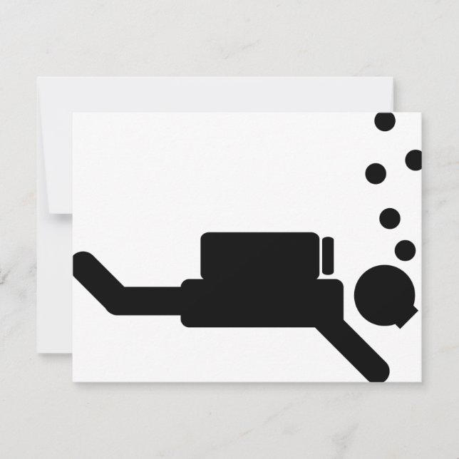 Schwarzes Tauchsymbol (Vorderseite)