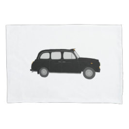 Schwarzes Taxi Londons Kissenbezug