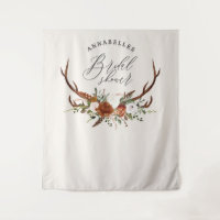 Schwarzes Terracotta floral rustikales Brautparty