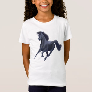 Schwarzes Thoroughbred-Pferdemädchen-Baby - Puppe T-Shirt