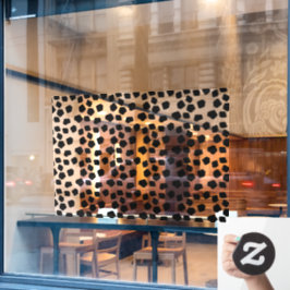 Schwarzes Tier Fensteraufkleber