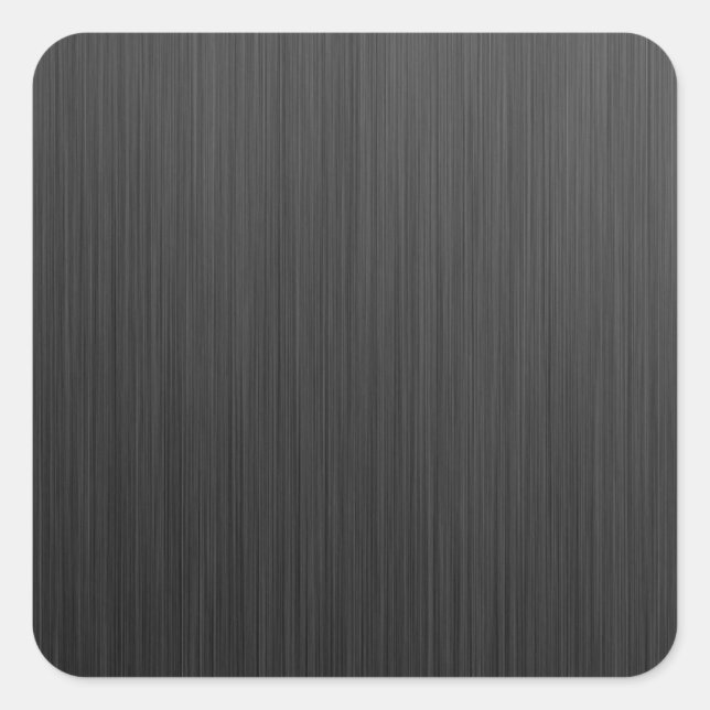 Schwarzes Titanium Quadratischer Aufkleber (Vorderseite)