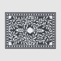 Schwarzes traditionelles Knochenintarsien-Dekupier
