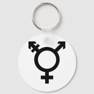 Schwarzes Transgender-Symbol Schlüsselanhänger