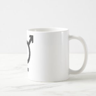 Schwarzes Transgender-Symbol Tasse