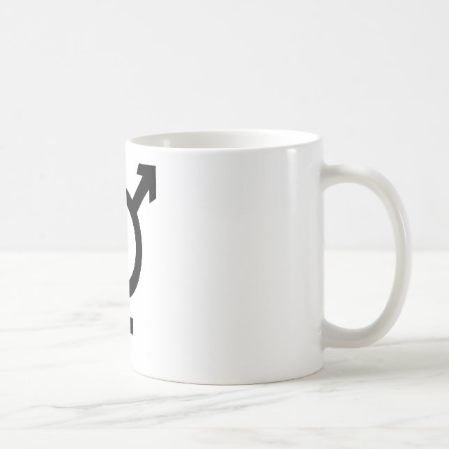 Schwarzes Transgender-Symbol Tasse (Rechts)
