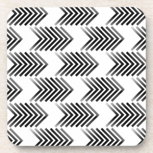 Schwarzes Tribal Arrow Muster Untersetzer