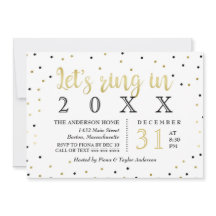 Schwarzes u. das Party des Goldconfetti-neuen