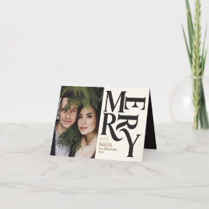 Schwarzes u. GoldVintages fröhliches chritsmas Ankündigung