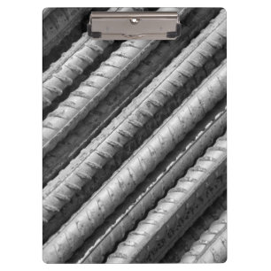 Schwarzes u. graues Rebar-Klemmbrett Klemmbrett