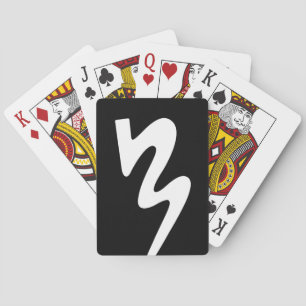 Schwarzes u. weißes BMB Logo-Spielkarten Spielkarten