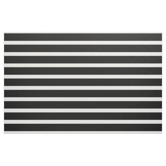 Schwarzes u. weißes gestreiftes Gewebe Stoff (Yard (91,4 cm))