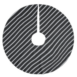 Schwarzes u. weißes gestreiftes - polyester weihnachtsbaumdecke