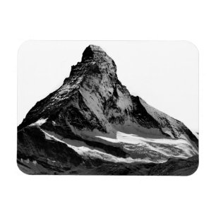 Schwarzes u. weißes Matterhornnordgesicht Magnet