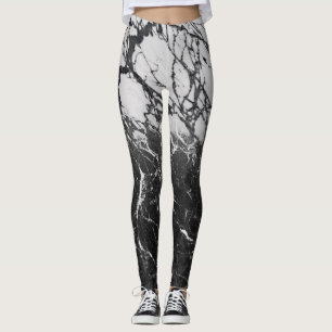 Schwarzes u. weißes modernes bezauberndes leggings