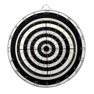 Schwarzes u. weißes Ziel Dartscheibe