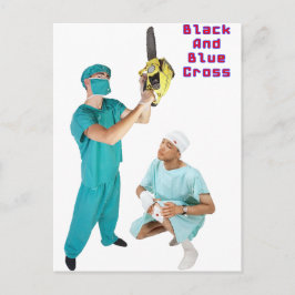 Schwarzes und Blaues Kreuz Postkarte