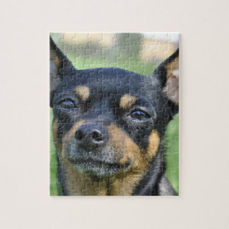 Schwarzes und Brown-Chihuahua-Puzzlespiel Puzzle