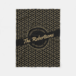 Schwarzes und fleecedecke