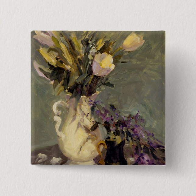 Schwarzes und Gold Button (Vorderseite)