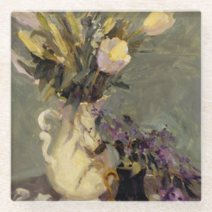 Schwarzes und Gold Glasuntersetzer