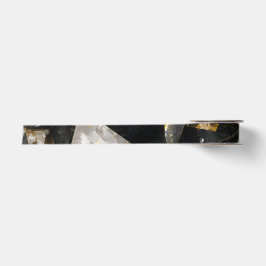 Schwarzes und goldenes Bewusstseinsband-Mosaik Satinband