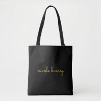 Schwarzes und goldenes Skript | Stylisches modern