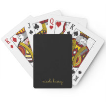 Schwarzes und goldenes Skript  | Stylisches modern