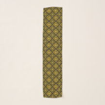 Schwarzes und Goldjacquardwebstuhl-Muster