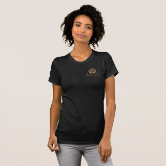 Schwarzes und Goldkönigin B T-Shirt