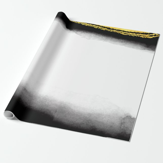Schwarzes und Goldluxushintergrund 5 Geschenkpapier (Ungerollt)
