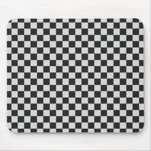 Schwarzes und Grau überprüftes Mousepad
