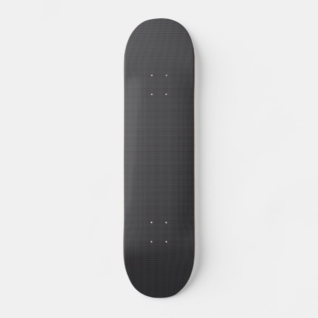 Schwarzes und graues Kohlenstoff-Faser-Polymer Skateboard (Vorderseite)