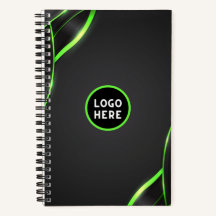 Schwarzes und grünes abstraktes Fluid-Design | Log
