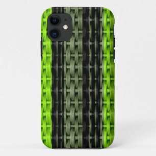 Schwarzes und grünes Retro-Grafikdesign aus Korbge Case-Mate iPhone Hülle