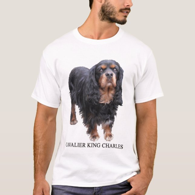 Schwarzes und Hund Brown-unbekümmerter Königs T-Shirt (Vorderseite)