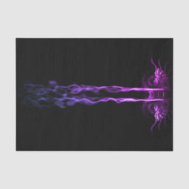 Schwarzes und Lila Drachenrauchen Seidenpapier