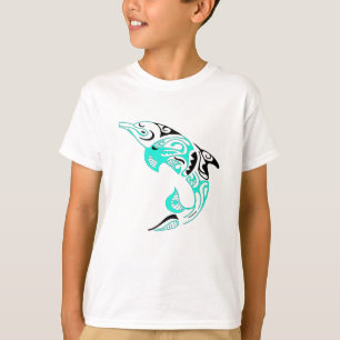 Schwarzes und Minzen-Stammes- T-Shirt