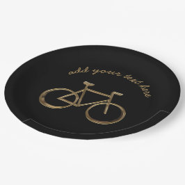 Schwarzes und pappteller