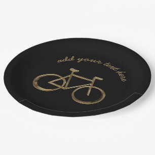 Schwarzes und pappteller